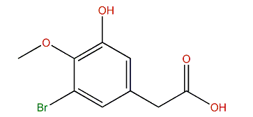 3-Bromo-5-hydroxy-4-methoxyphenylacetic acid